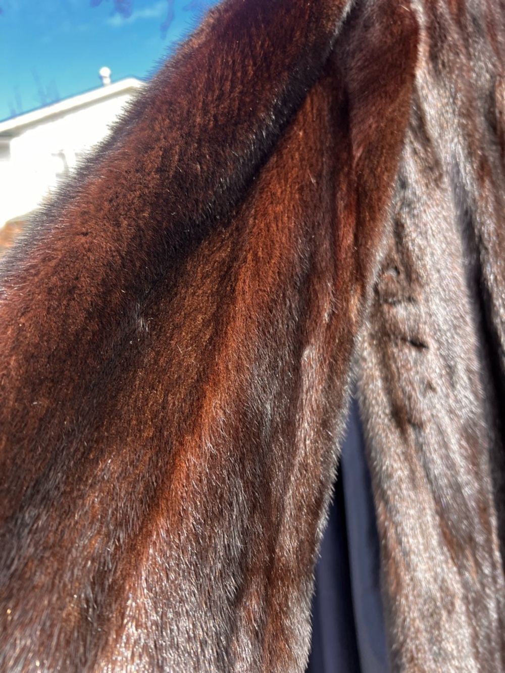 Classic Women's Brown Mink Fur Coat - Luxurious Outerwear